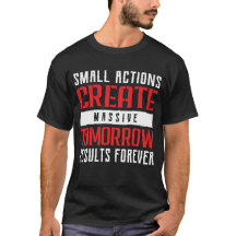 Small Actions Big Results Motivational Typography