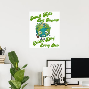 "Small Acts, Big Impact" Jorddagen poster