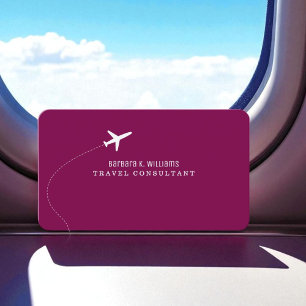 Small Airplan Travel Consultant Vin Visitkort
