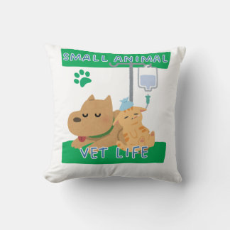 Small Animal Vet Life – Vet Dog and Cat Design Kudde
