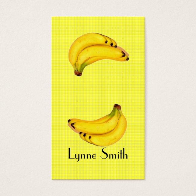Small Bananas Bookmark - lägg till din egen magnet Visitkort (Framsidan)