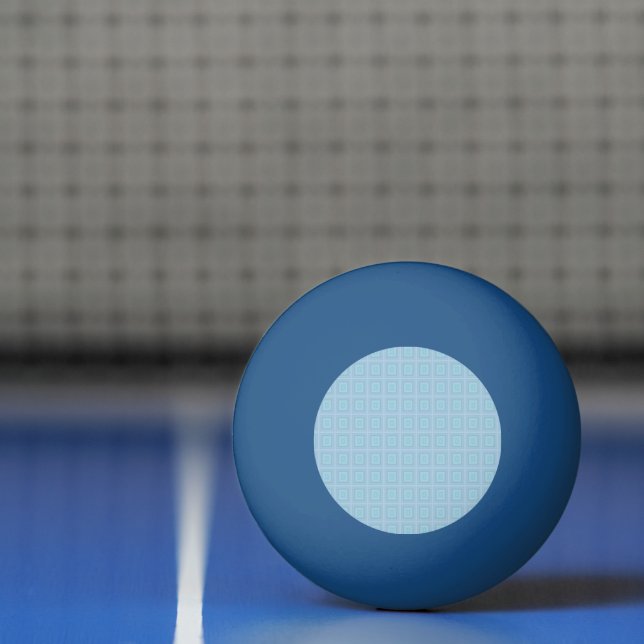 Small blue squares. pingisboll (Netto)