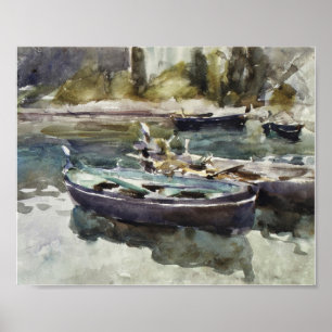 Small Boats (1913) av John Singer Sargent Poster