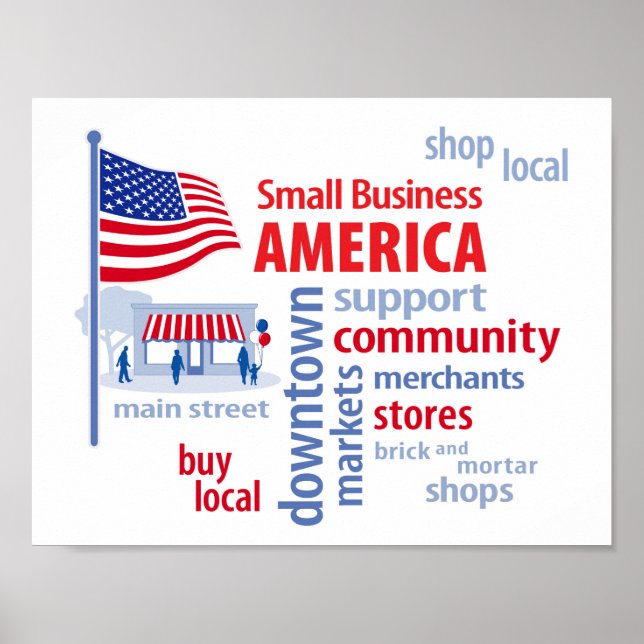 Small Business America, köp Local, köp Local Poster (Framsidan)