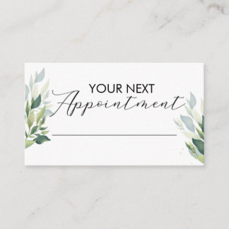 Small Business Appointment Card Customizable Visitkort