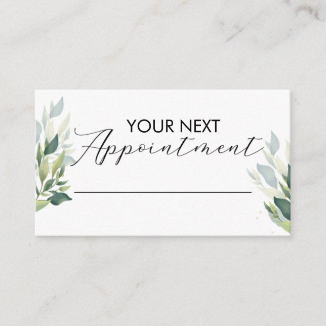 Small Business Appointment Card Customizable  Visitkort (Framsida)