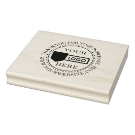Small Business Custom Wood Art Stamp with Logo Stämpel