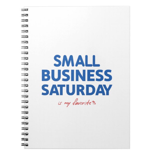 Small Business lördag är min favorit Anteckningsbok (Framsidan)