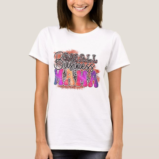 Small Business Mamma - Mors dag T Shirt (Framsida)