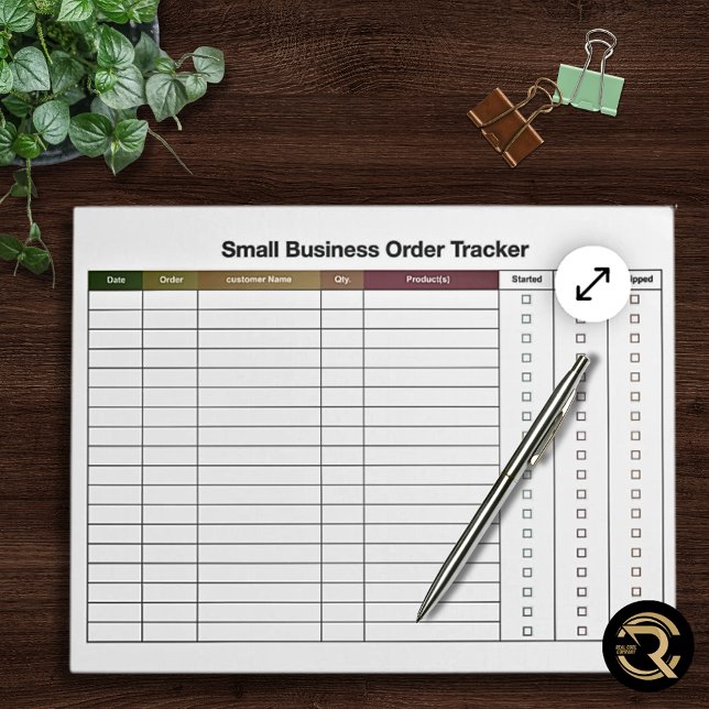 Small Business Order Tracking  Anteckningsblock (Skapare uppladdad)