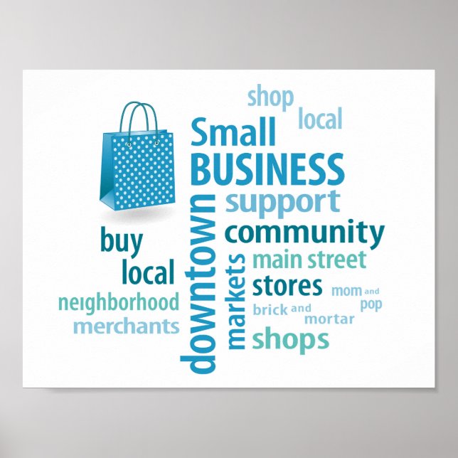 Small Business Shopping bag Poster (Framsidan)