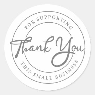 Small Business Tack Runt Klistermärke