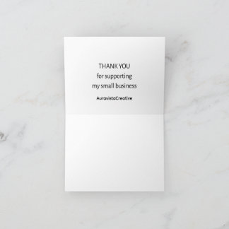 Small Business Thank You Card | Minimal | Personal Tack Kort
