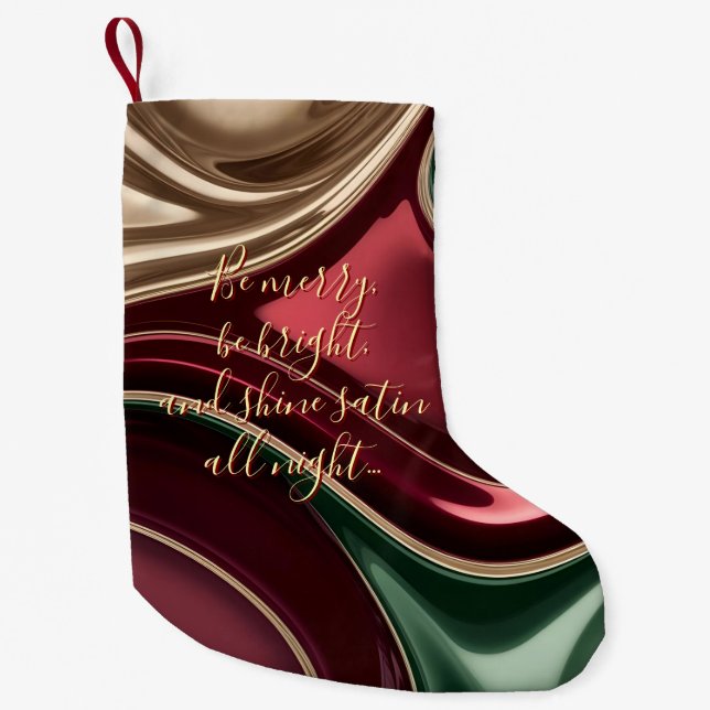 Small Christmas stocking in stylish graphic Liten Julstrumpa (Framsidan)