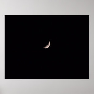 Small Crescent Måne Poster