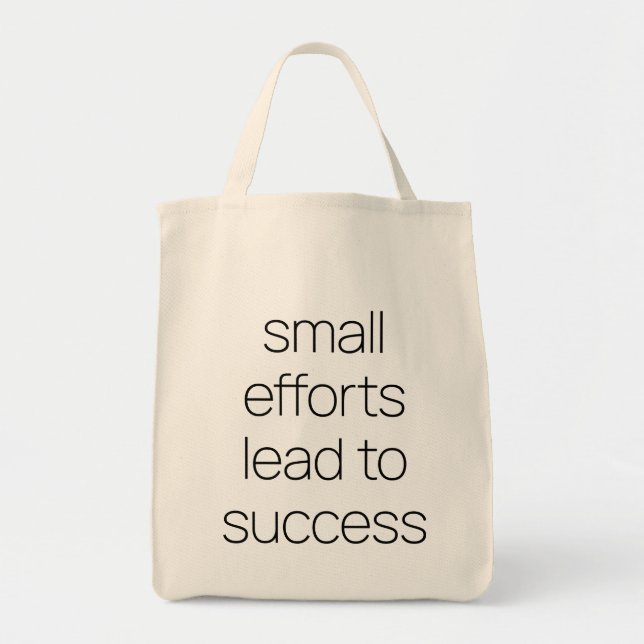 Small Efforts Livsmedel Tote Bag Tygkasse (Framsidan)