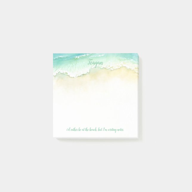 Small Emerald Vatten Gulfshore Notes Post-it Block (Framsida)