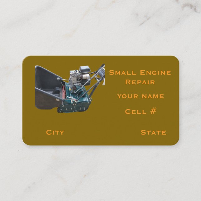 Small engine Business Card Visitkort (Framsida)