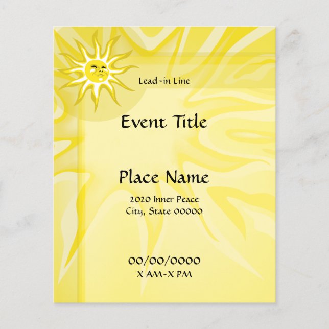 Small Event Flyer för sommarsolsken (Framsidan)