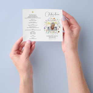 SMALL Firande i Life Photo Funeral Program