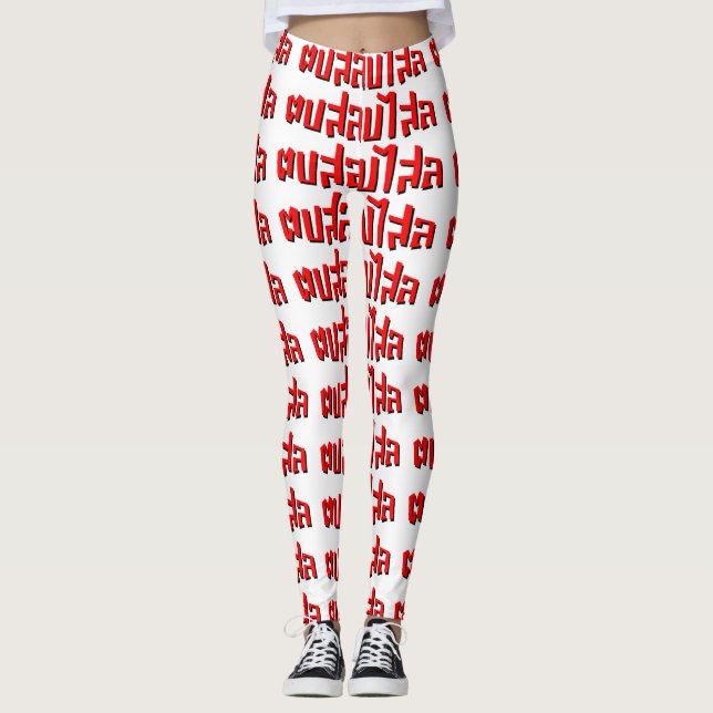 Smäll för ☆ för Muay thailändsk ☆Dop Salop Salai Leggings (Framsida)