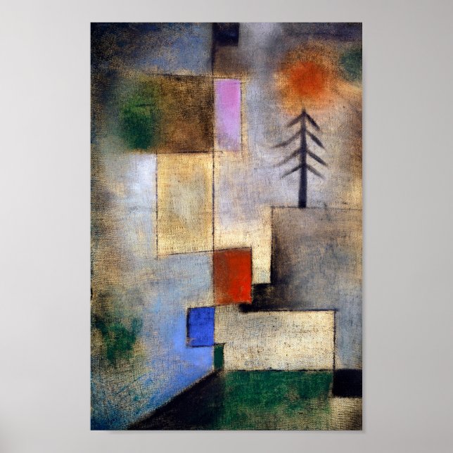 Small Fr bild - Paul Klee - modern konsmålning Poster (Framsidan)