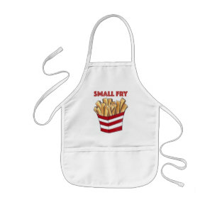 SMALL FRY Fast Food Fransk Fries Chip Foodie Kid Barnförkläde