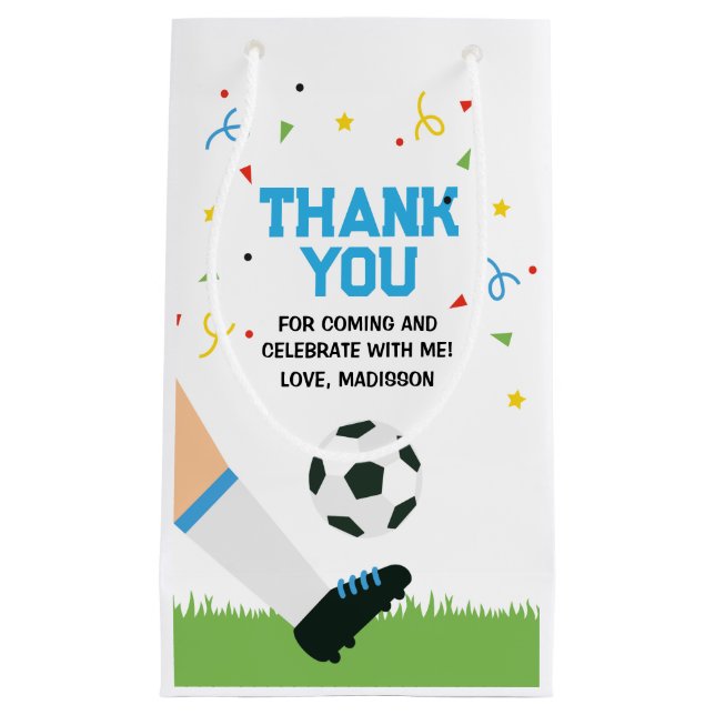 Small Gift Bag Soccer Sport Birthday  (Framsidan)