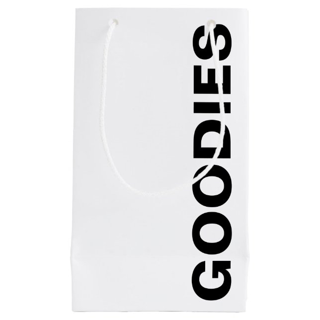 SMALL GOODIES WHITE GIFT BAG (Framsidan)