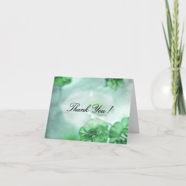 Small Grönt Flowers Tack (Framsida)