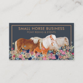 Small Horse Riding Breeding Pony Visitkort