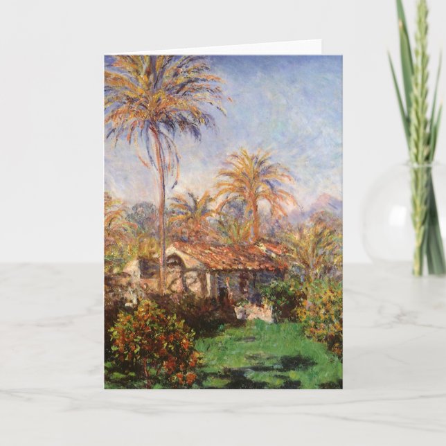 Small Land Farm in Bordighera av Claude Monet Kort (Framsida)
