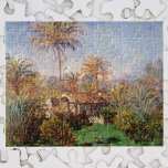 Small Land Farm in Bordighera av Claude Monet Pussel<br><div class="desc">Small Land Farm in Bordighera (1884) av Claude Monet är en vintage konstnärlig bra-konsthantmålning med en klassisk Medelhavsvilla. En tropisk scen i Bordighera, Italien med handflatan träd i trädgården på en solig sommardag. Om konstnären: Claude Monet (1840-1926) var en av grundarna av den Fransk målningsrörelsen och de flesta av hans...</div>