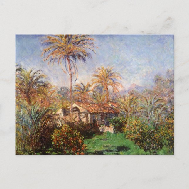 Small Land Farm in Bordighera av Claude Monet Vykort (Framsida)