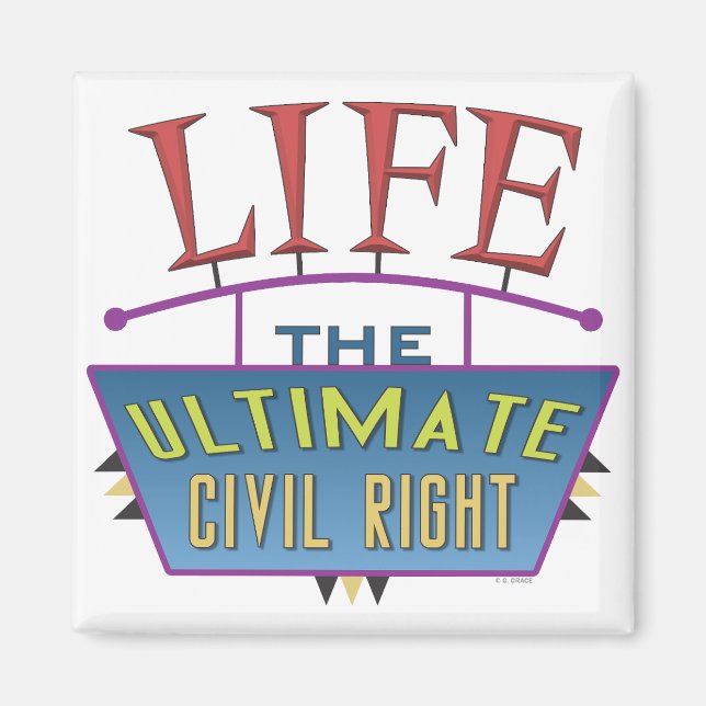 Small magnet to promote life. (Framsidan)