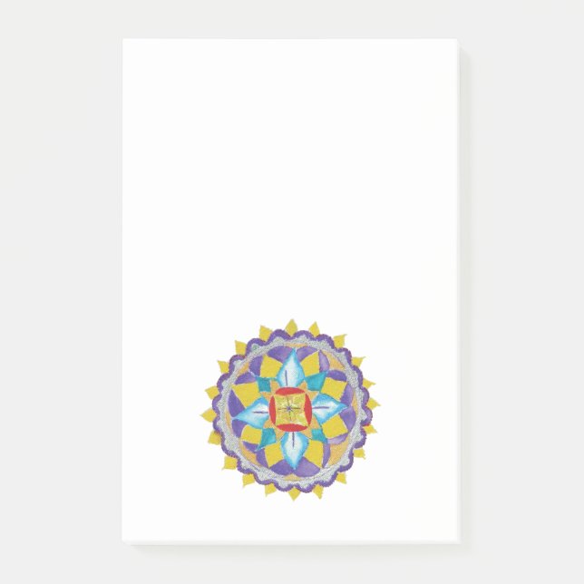SMall mandala teckning Teckning Post-it Notes (Framsida)
