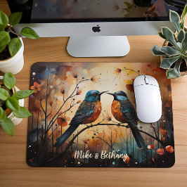 Small Mousepad, 2 Love birds, Musmatta