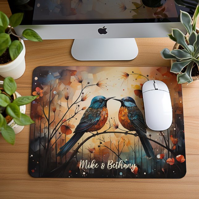 Small Mousepad, 2 Love birds, Musmatta (Skapare uppladdad)