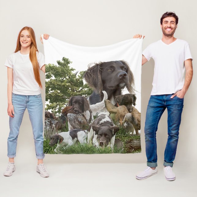 Small Munsterlander Fleecefilt (På plats)