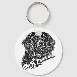 Small Munsterlander (logotyp) Nyckelring