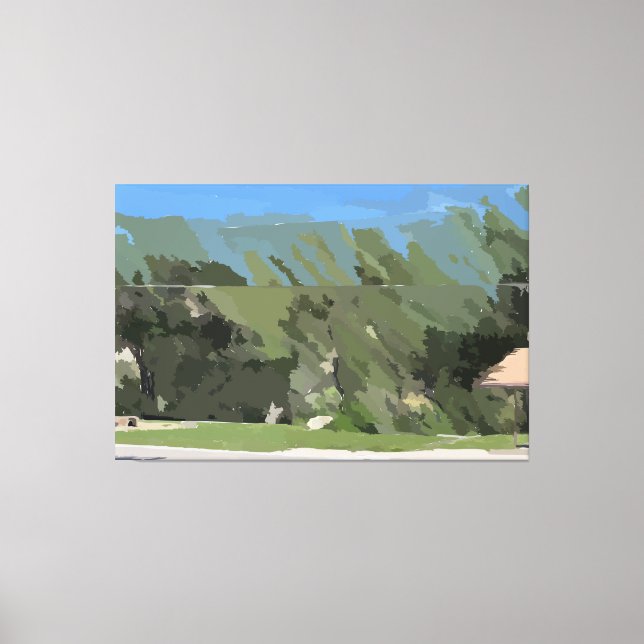 Small Park Wrapped Canvas (Framsida)