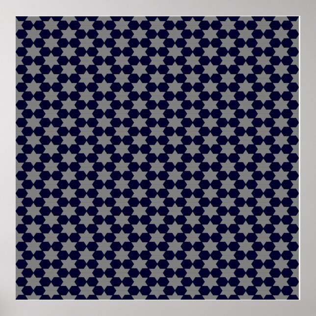 Small Patriotic White Stars Poster (Framsidan)