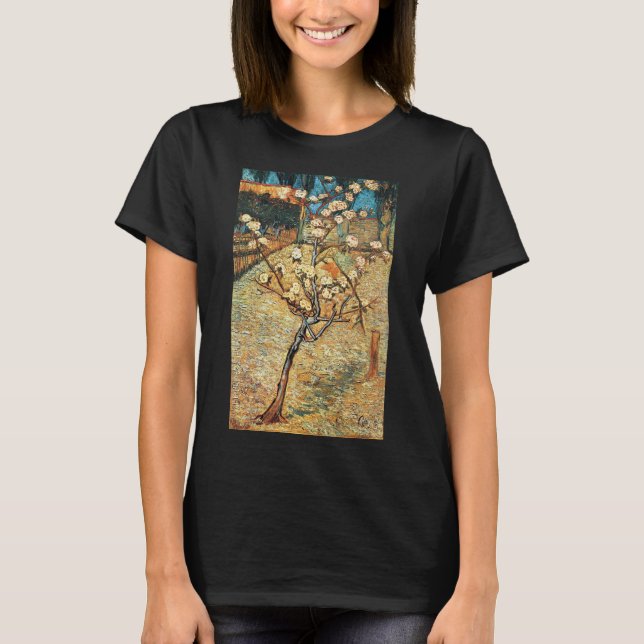 Small Pear Träd i Bloom av Vincent van Gogh T Shirt (Framsida)