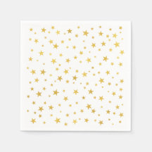 Small Random Guld Stars Mönster