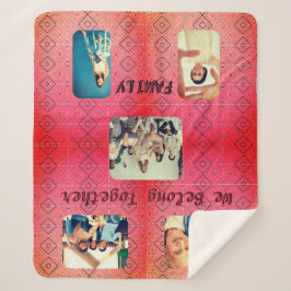 Small Red Diamond Fem-familjfoto