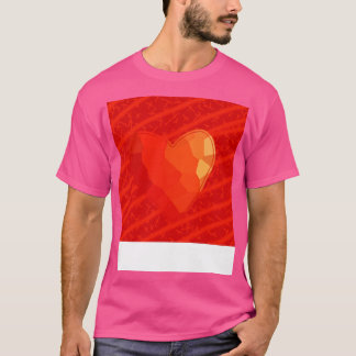 Small Red Heart på Red T Shirt