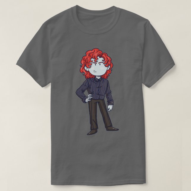 Small Rödhårig Vampre T Shirt (Design framsida)