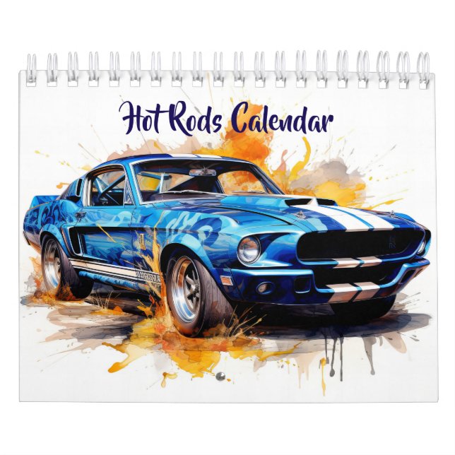 Small Size Hot Rods Calendar Kalender (Omslag)