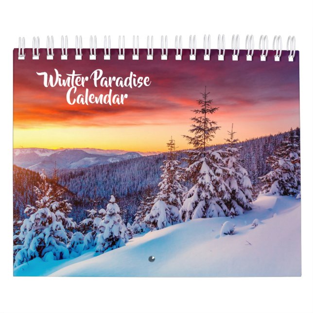 Small Size Winter Paradise Calendar Kalender (Omslag)