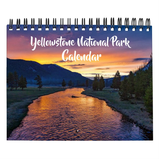 Small Size Yellowstone Park Calendar Kalender (Omslag)